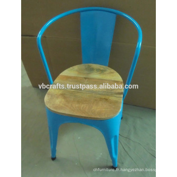 Chaise de bras industriel, chaise de restaurant
